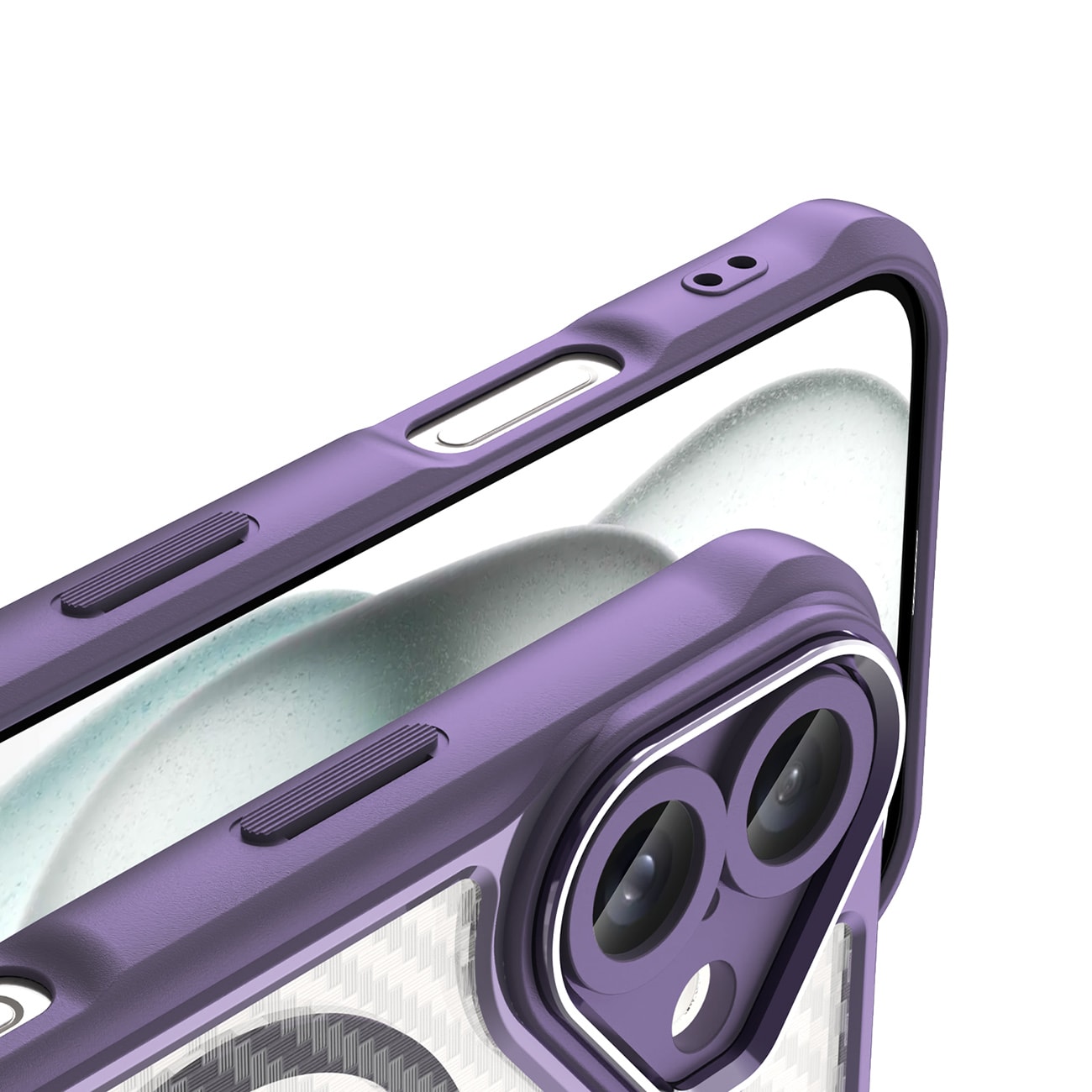 Leading Series MagSafe silikonetui for iPhone 16 - Lilla