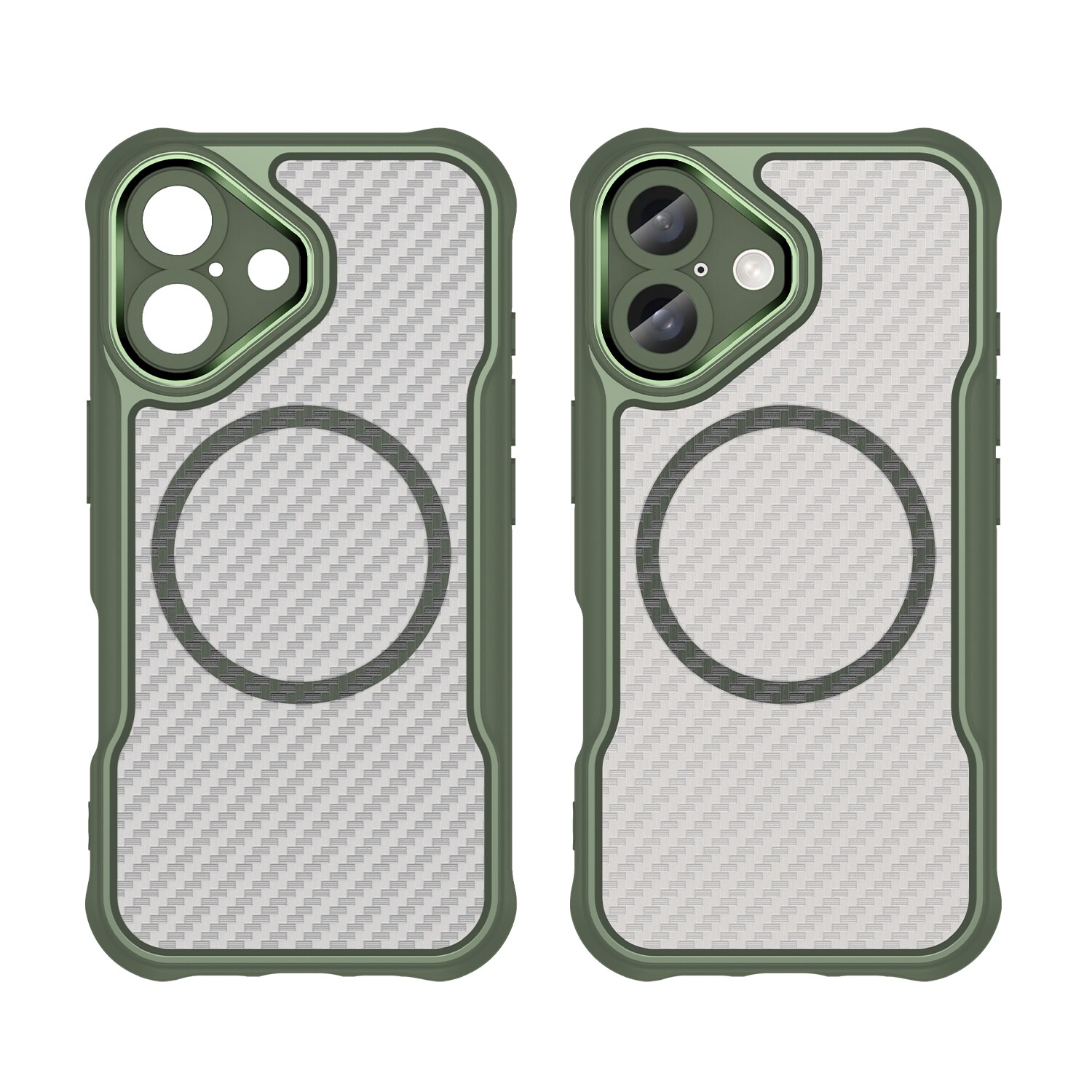 Leading Series MagSafe silikonetui for iPhone 16 - grønn