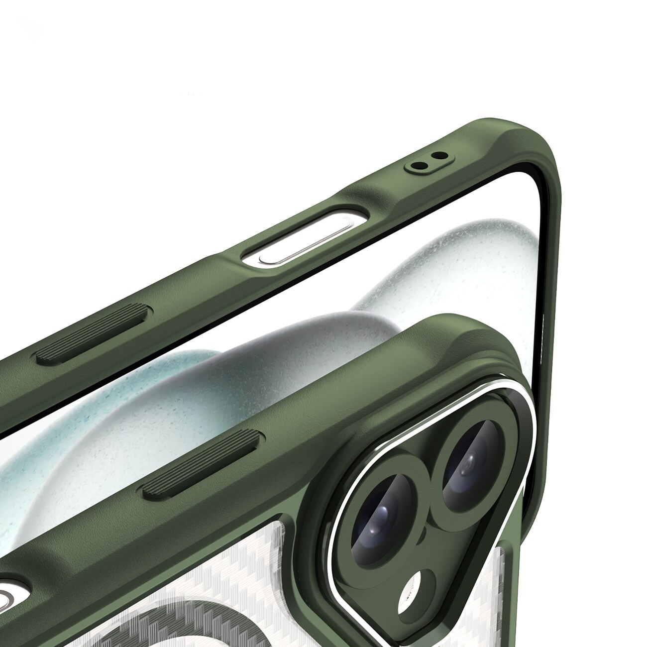 Leading Series MagSafe silikonetui for iPhone 16 - grønn