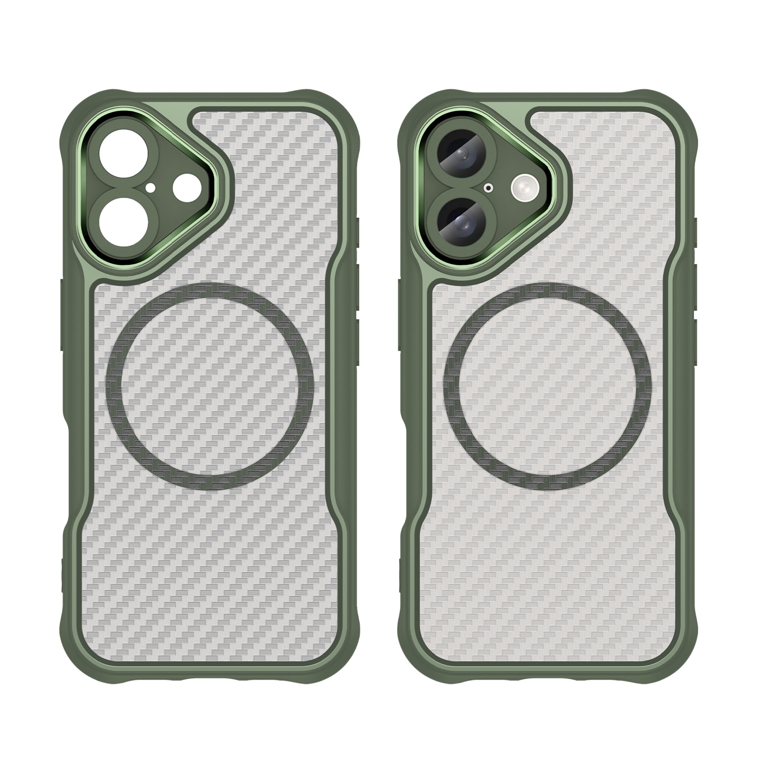 Leading Series MagSafe silikonetui for iPhone 16 Plus - grønn