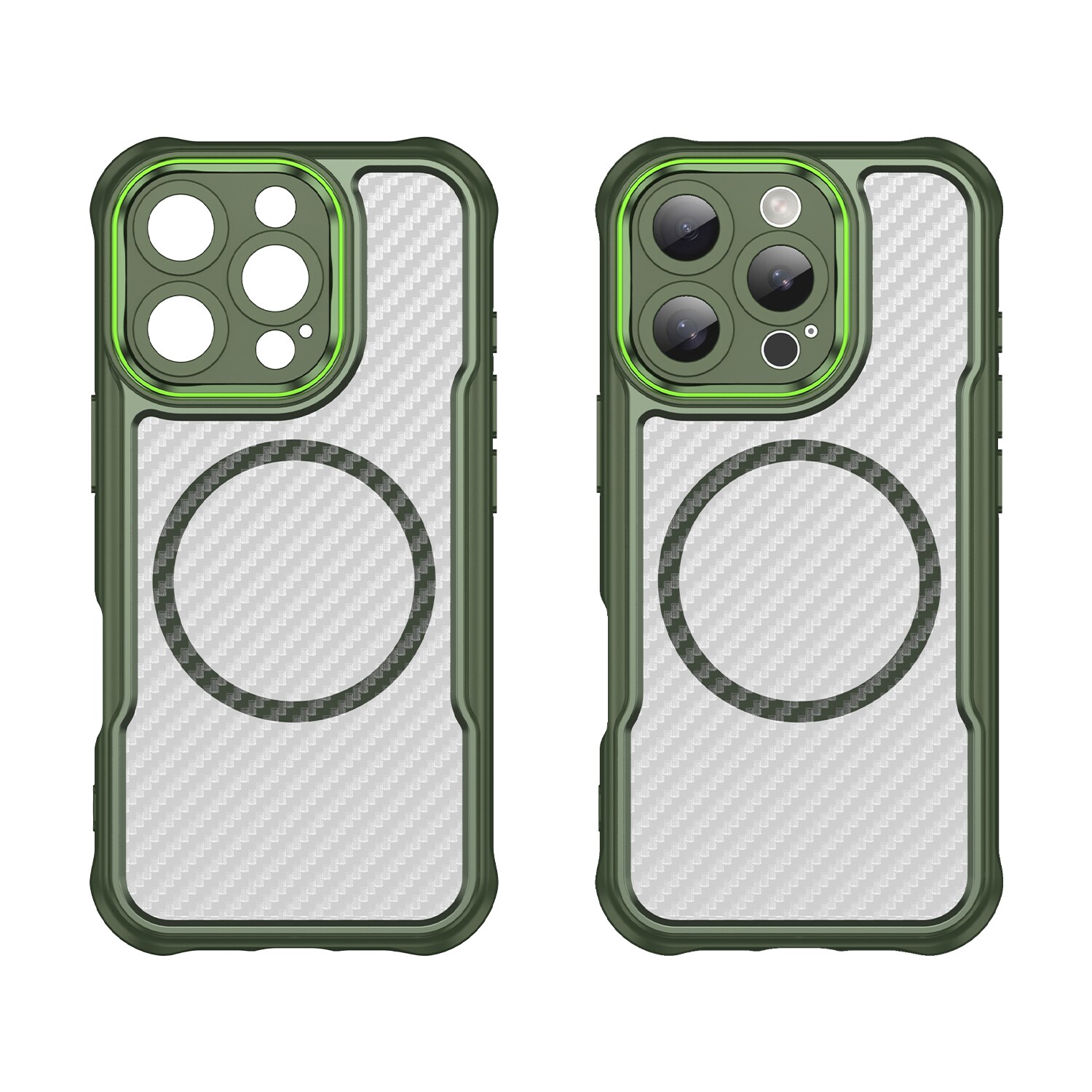 Leading Series MagSafe silikonetui for iPhone 16 Pro - grønn