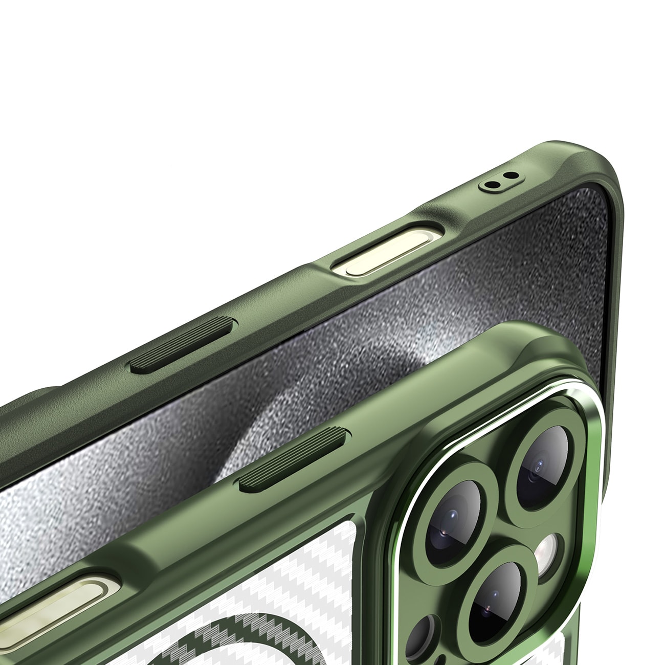 Leading Series MagSafe silikonetui for iPhone 16 Pro Max - grønn