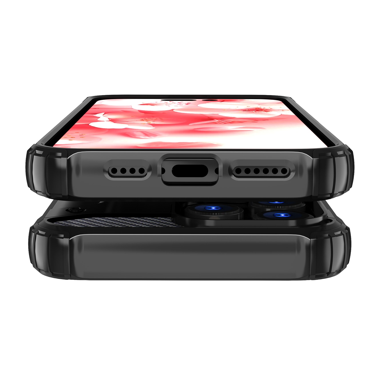 Hybrid Armor iPhone 16 Pro-etui - svart