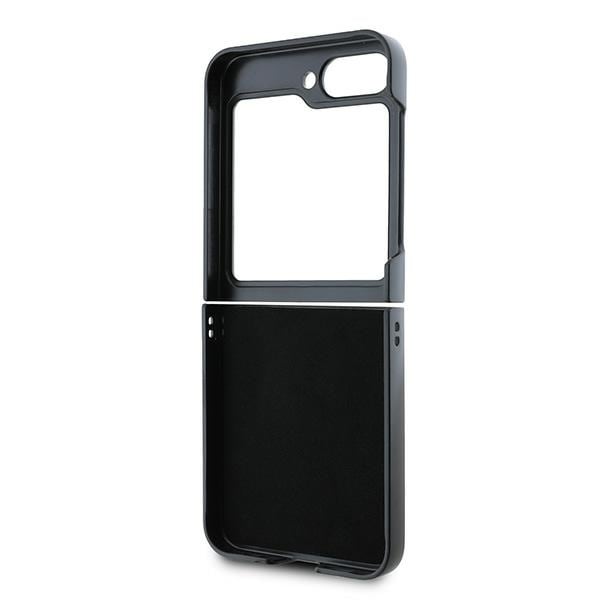 DKNY rutete mønster med trykte striper-etui til Samsung Galaxy Z Flip 6 - Beige