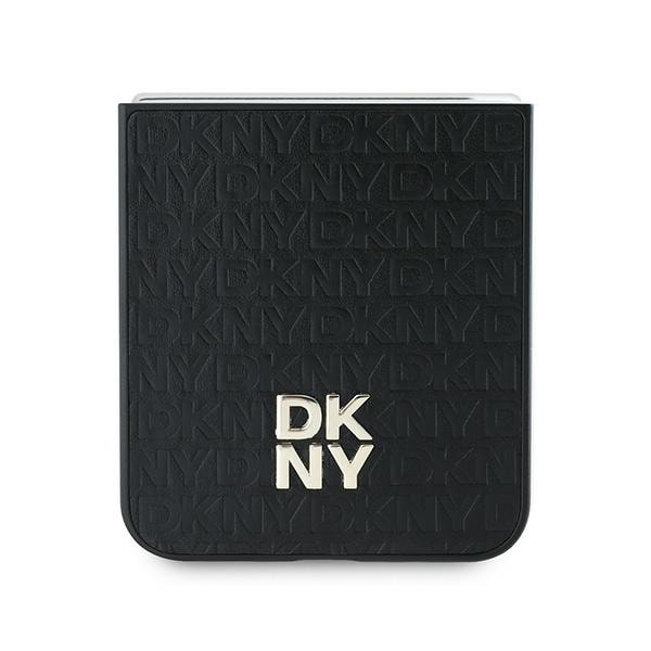 DKNY Repeat Pattern Stack Logo Case for Samsung Galaxy Z Flip6 - Svart