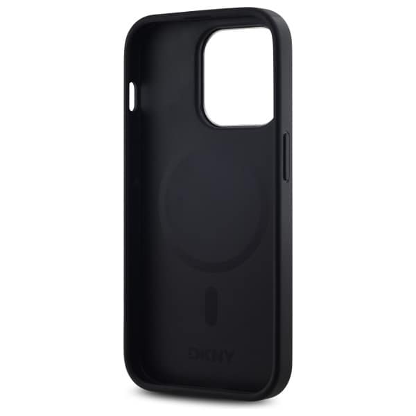 DKNY MagSafe iPhone 14 Pro-etui med vanlig logo - svart