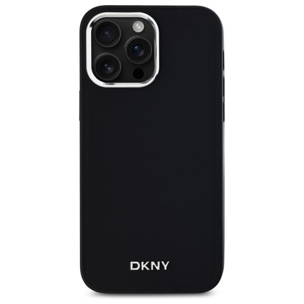 DKNY MagSafe iPhone 14 Pro Max-etui med vanlig logo - svart