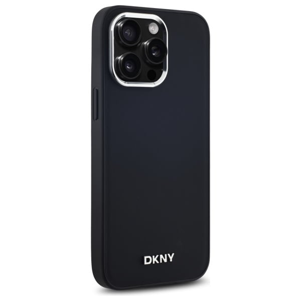 DKNY MagSafe iPhone 14 Pro Max-etui med vanlig logo - svart
