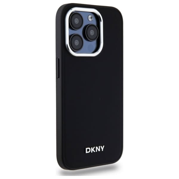 DKNY MagSafe iPhone 15 Pro-etui med vanlig logo - svart