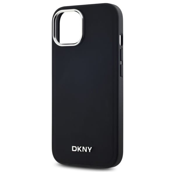DKNY MagSafe iPhone 15 Plus-etui med vanlig logo - svart