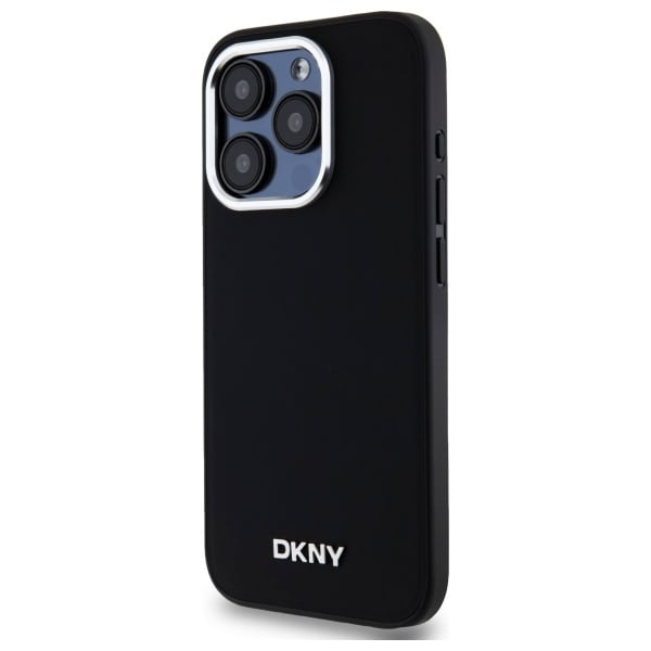 DKNY MagSafe iPhone 15 Pro Max-etui med vanlig logo - svart
