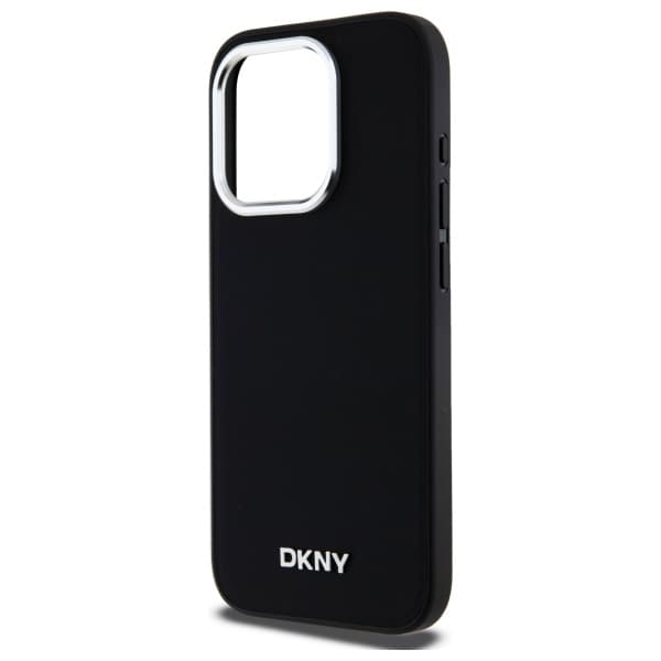DKNY MagSafe iPhone 15 Pro Max-etui med vanlig logo - svart