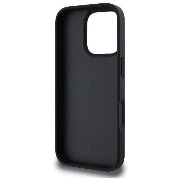 DKNY Texture Pattern Tonal Stripe iPhone 16 Pro-etui - svart