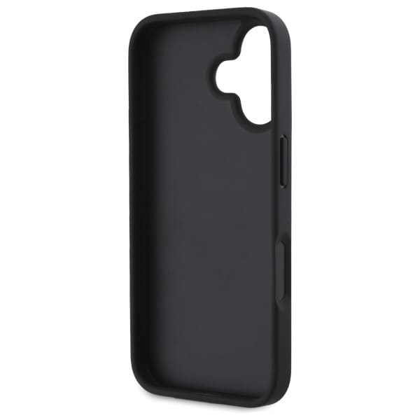 DKNY Texture Pattern Tonal Stripe iPhone 16-etui - svart