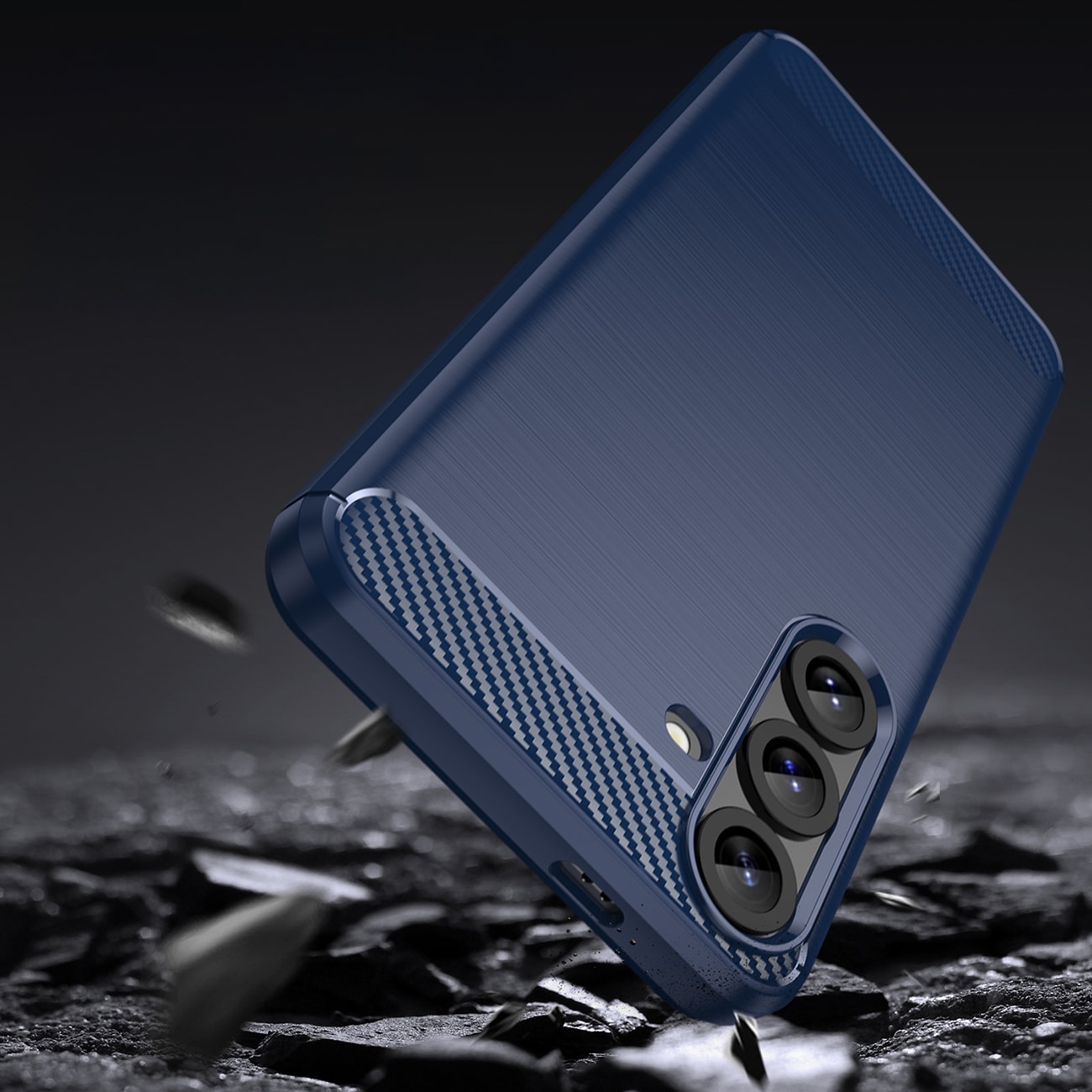 Karbon-etui for Samsung Galaxy S25+ - Blå
