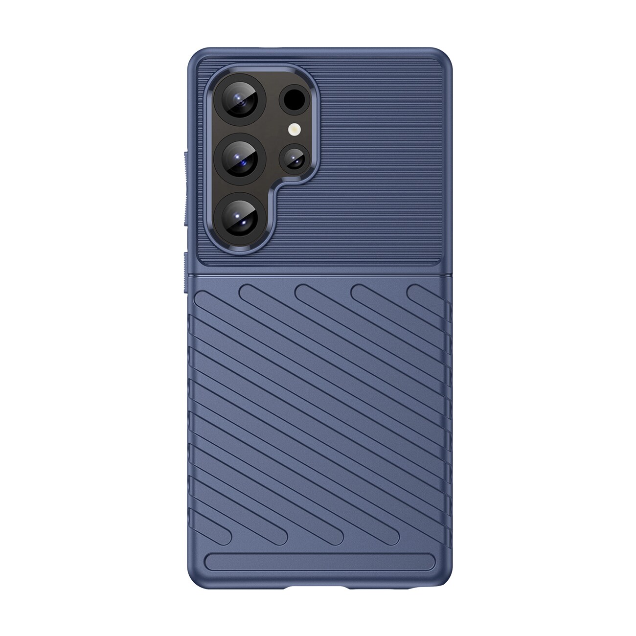 Thunder Case Samsung Galaxy S25 Ultra pansrede etui i silikon - blå
