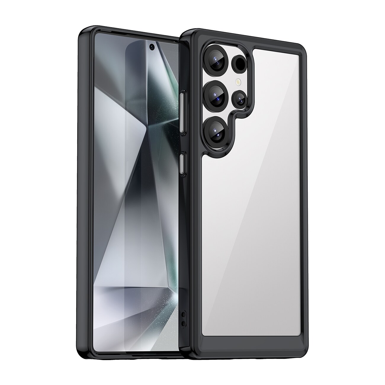 Outer Space-etui med gelramme for Samsung Galaxy S25 Ultra - Svart