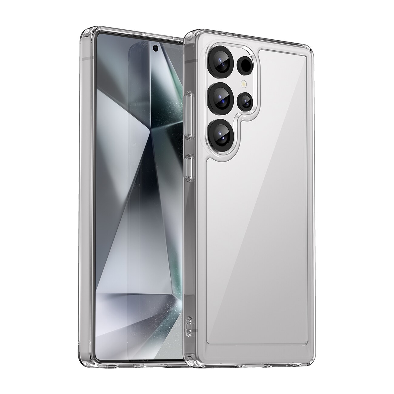 Outer Space Case Silikonetui med gelramme for Samsung Galaxy S25 Ultra - Transparent