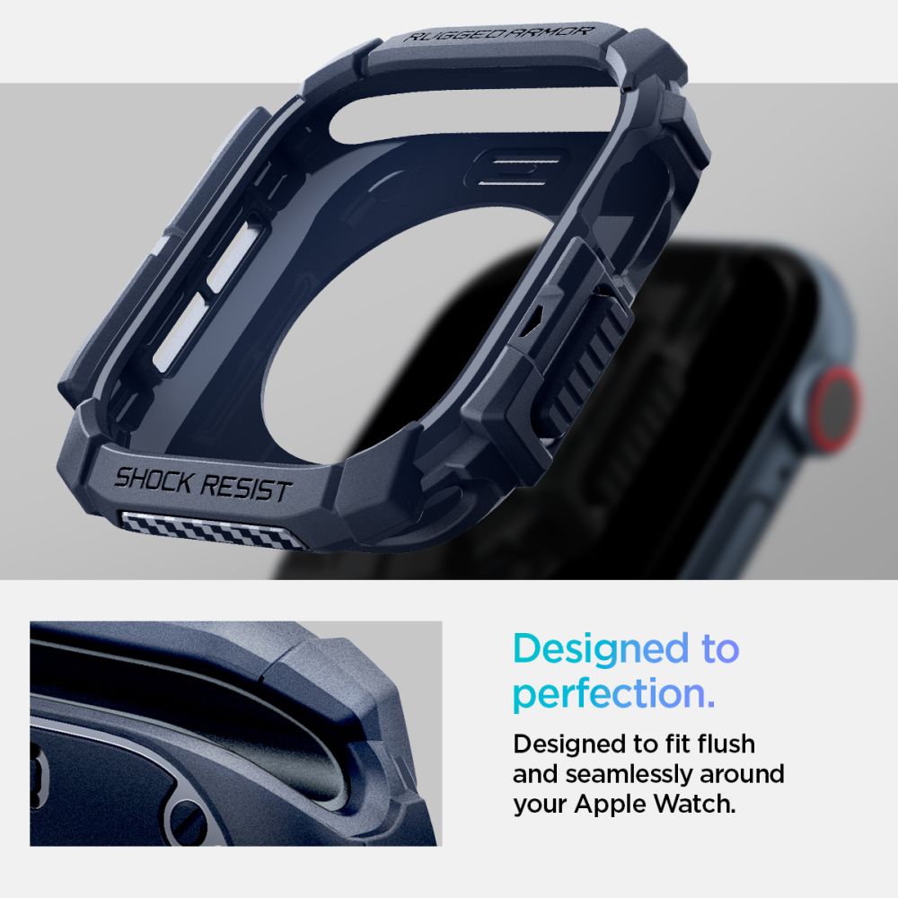 Spigen Robust panseretui til Apple Watch 10 46 mm - marineblå
