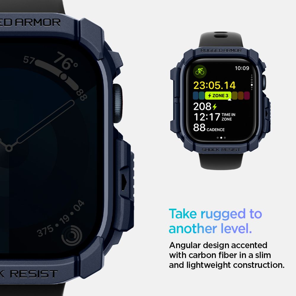 Spigen Robust panseretui til Apple Watch 10 46 mm - marineblå