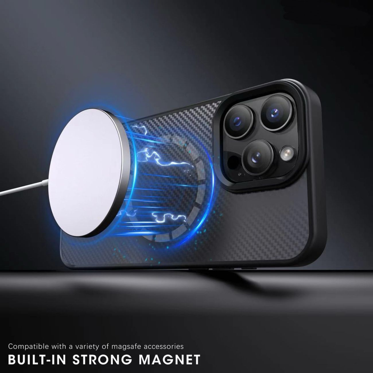 Wozinsky Karbonfiberveske med MagSafe for Samsung Galaxy S25+ - Brun