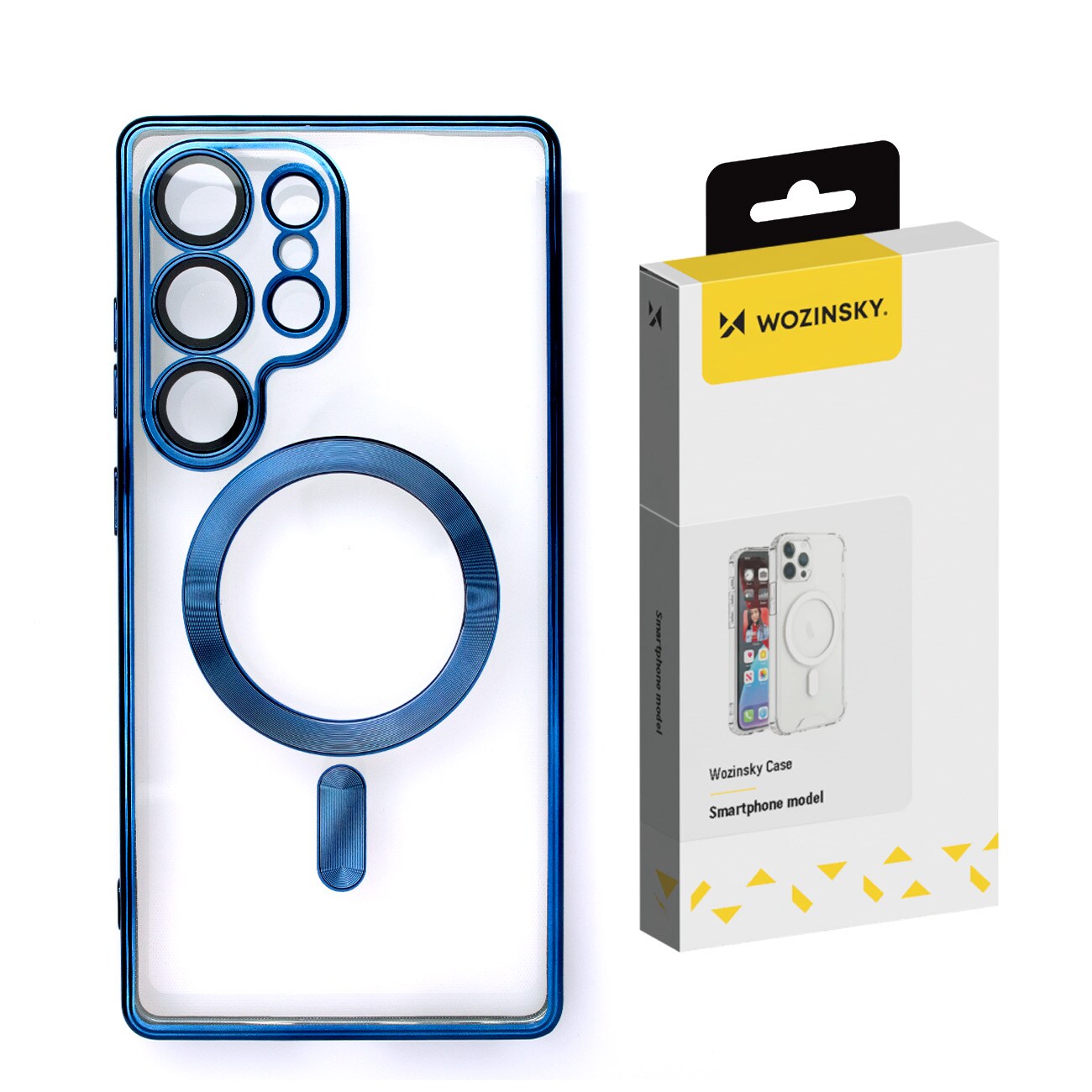 Wozinsky Galvanisert etui med Magsafe for Samsung Galaxy S25 - Blå