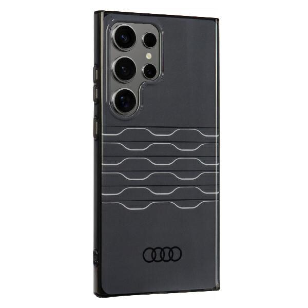 Audi IML-etui med geometrisk mønster S24 Ultra S928 svart/svart hardcase AU-IMLS24U-A6/D3-BK