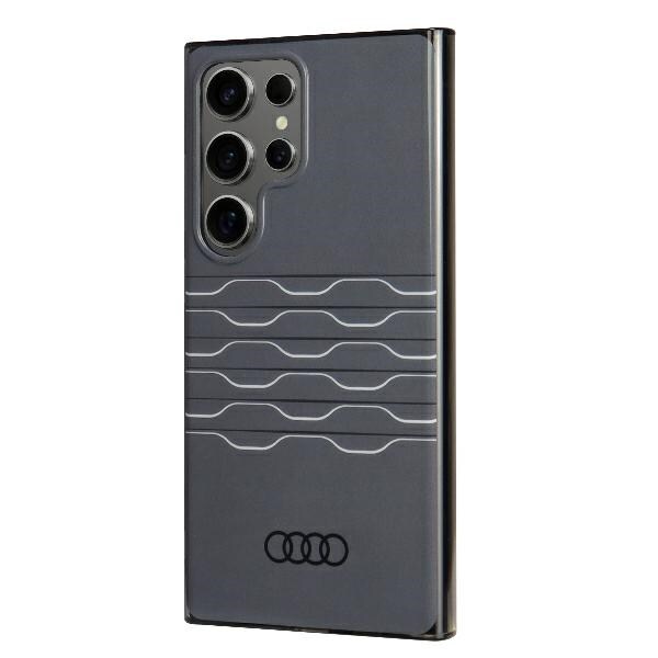 Audi IML-etui med geometrisk mønster S24 Ultra S928 svart/svart hardcase AU-IMLS24U-A6/D3-BK