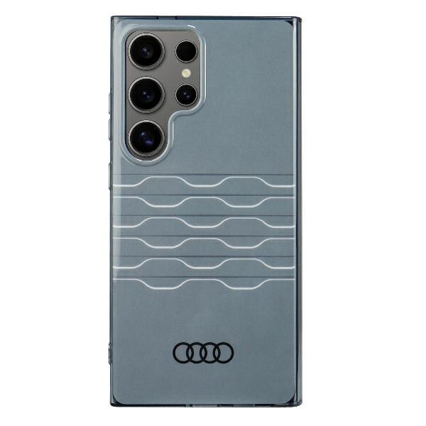 Audi IML-etui med geometrisk mønster S24 Ultra S928 grå/grå hardcase AU-IMLS24U-A6/D3-GY