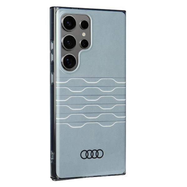 Audi IML-etui med geometrisk mønster S24 Ultra S928 grå/grå hardcase AU-IMLS24U-A6/D3-GY