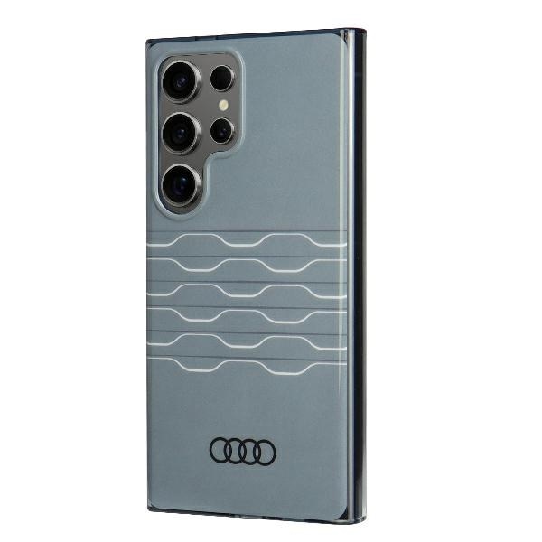 Audi IML-etui med geometrisk mønster S24 Ultra S928 grå/grå hardcase AU-IMLS24U-A6/D3-GY