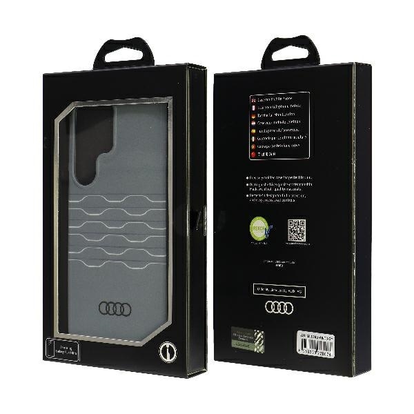 Audi IML-etui med geometrisk mønster S24 Ultra S928 grå/grå hardcase AU-IMLS24U-A6/D3-GY