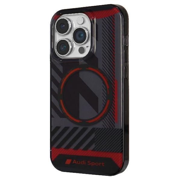 Audi IML Sport MagSafe-etui iPhone 14 Pro Max 6,7" svart/svart hardcase AU-IMLMIP14PM-RSQ/D2-BK