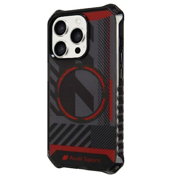 Audi IML Sport MagSafe-etui iPhone 15 Pro 6,1" svart/svart hardcase AU-IMLMIP15P-RSQ/D2-BK