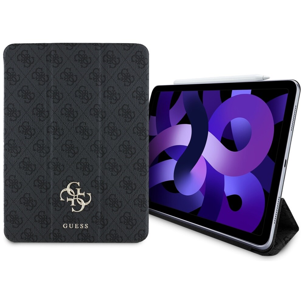 Guess GUFC11RM24PS4SGK iPad Air 11" 2024 svart/svart Magnetisk 4G Big Logo