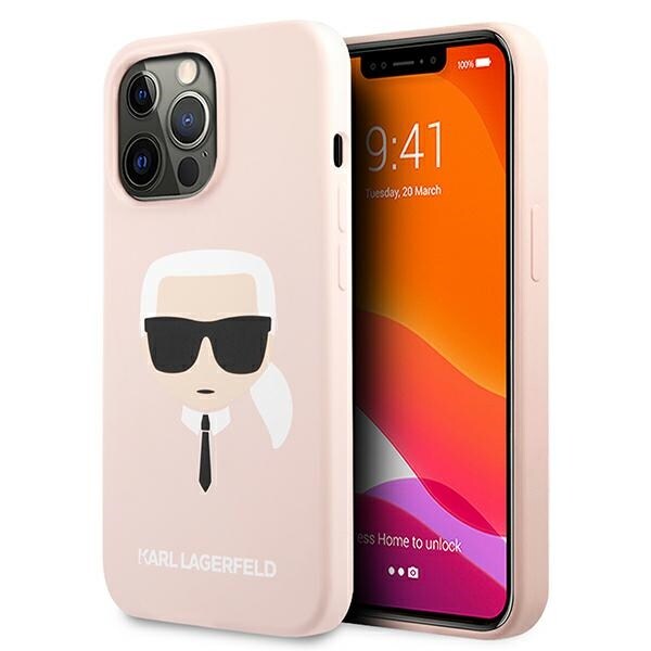 Karl Lagerfeld Karl`s Head-etui i silikon til iPhone 13 Pro Max 6,7" - Lys rosa