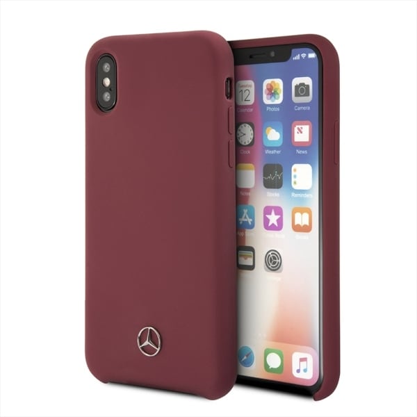 Mercedes Silikonlinje iPhone X/XS-etui - rød