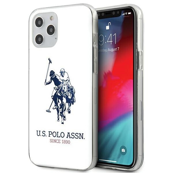 US Polo USHCP12MTPUHRWH iPhone 12/12 Pro 6,1" hvit skinnende stor logo