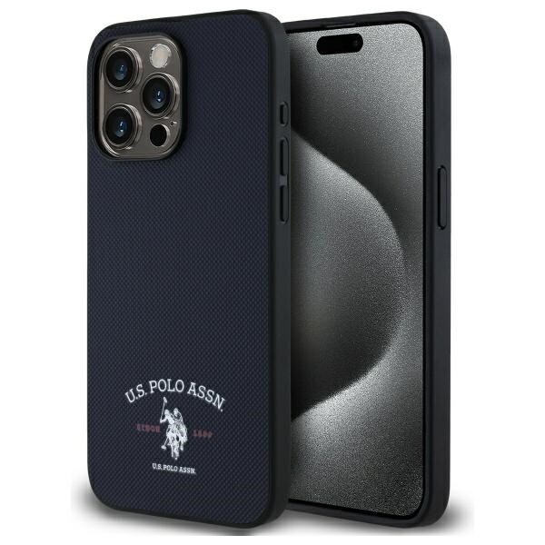 US Polo USHCP15XPARV iPhone 15 Pro Max 6,7" Navy trykt DH-logo
