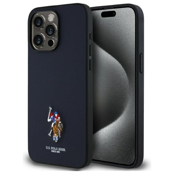 US Polo USHCP15XPEMV iPhone 15 Pro Max 6,7" Navy Brodert DH-farge