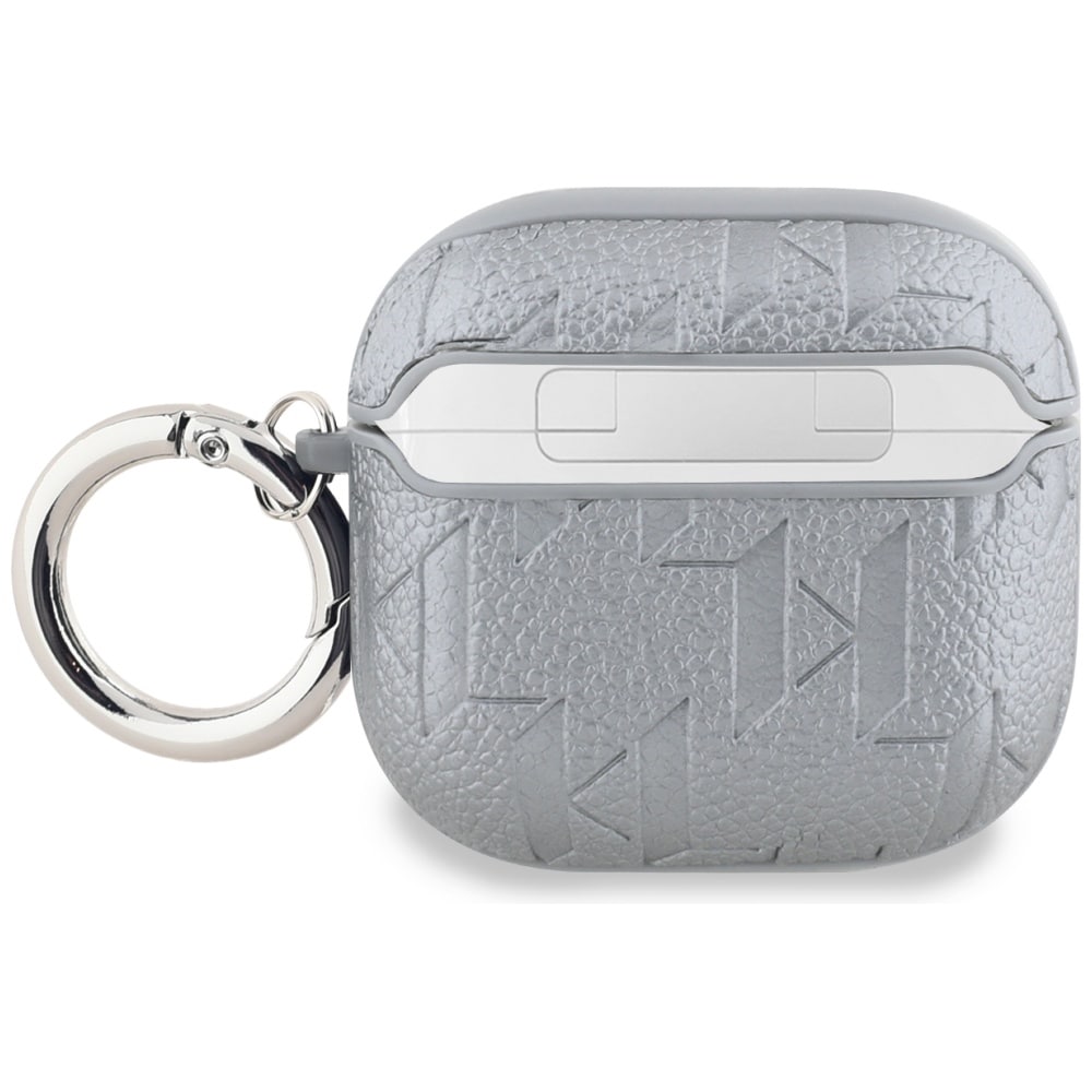 Karl Lagerfeld Monogram Karl Head-etui for AirPods 4 - sølv