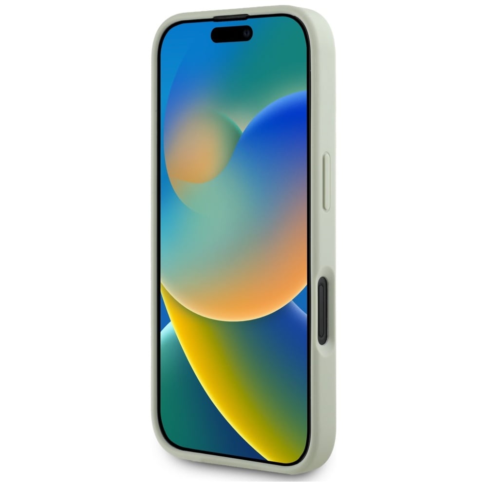 Guess Grained Big 4G Logo Small Classic Logoetui til iPhone 16 - grønn