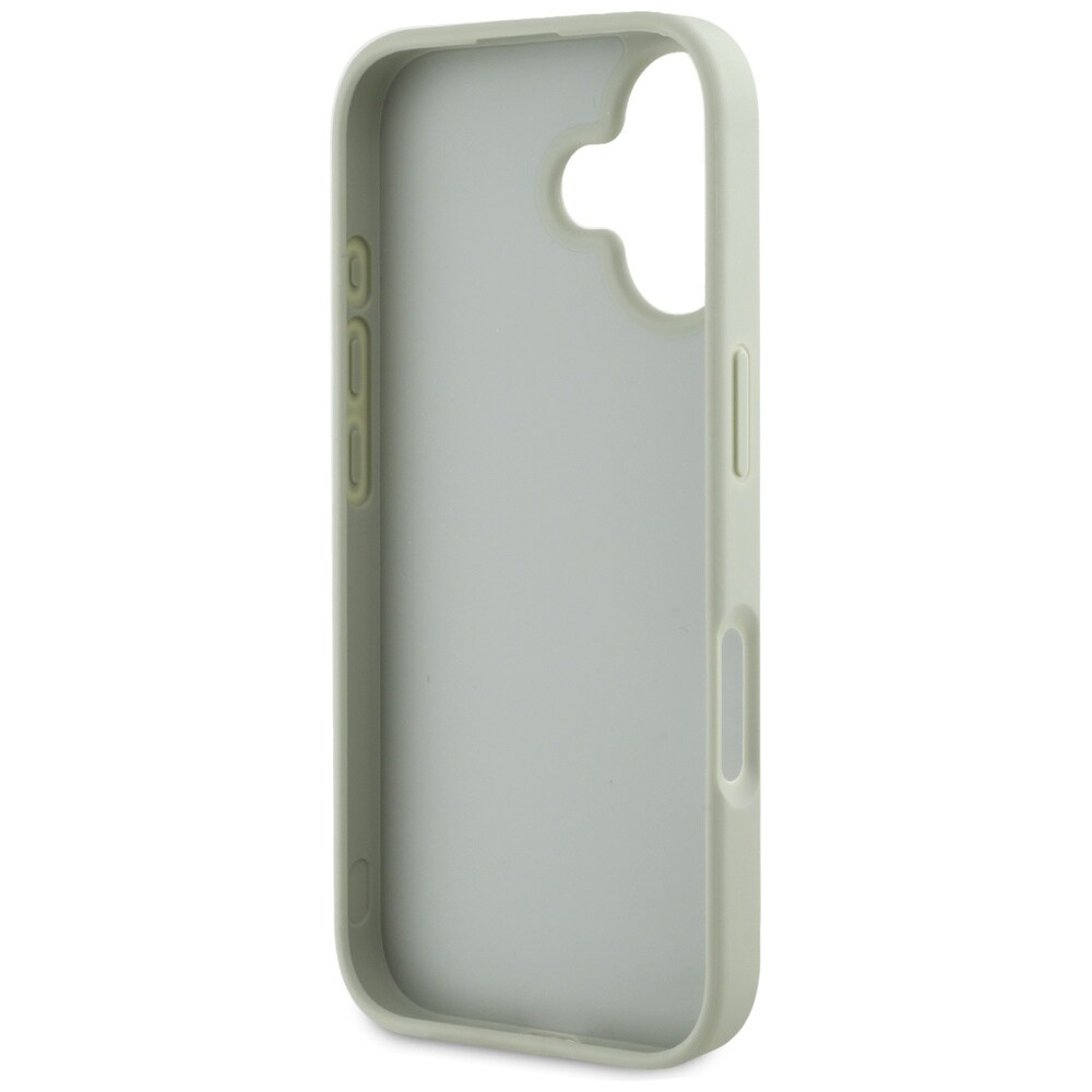 Guess Grained Big 4G Logo Small Classic Logoetui til iPhone 16 - grønn
