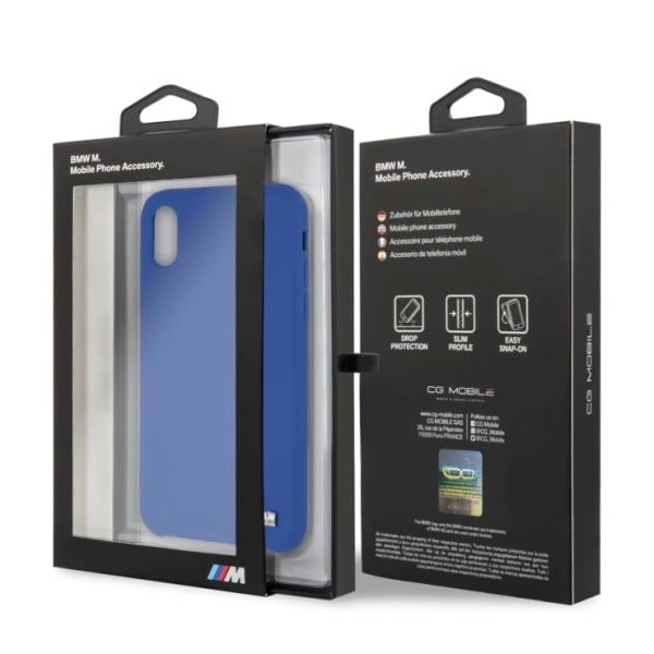BMW Silikon M Collection iPhone X / Xs Etui - blå
