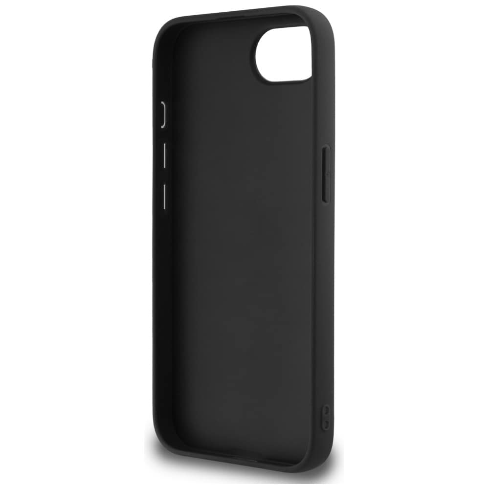 Guess Fast Glitter Big 4G-etui for iPhone 16e - svart