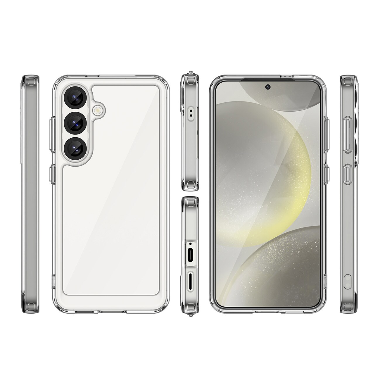 Outer Space-etui med gelramme for Nothing-telefon (3a) - Klar