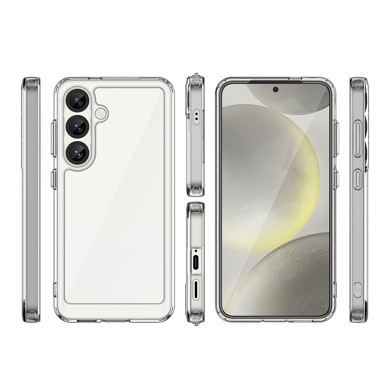 Outer Space-etui med gelramme for Realme 14 5G - gjennomsiktig