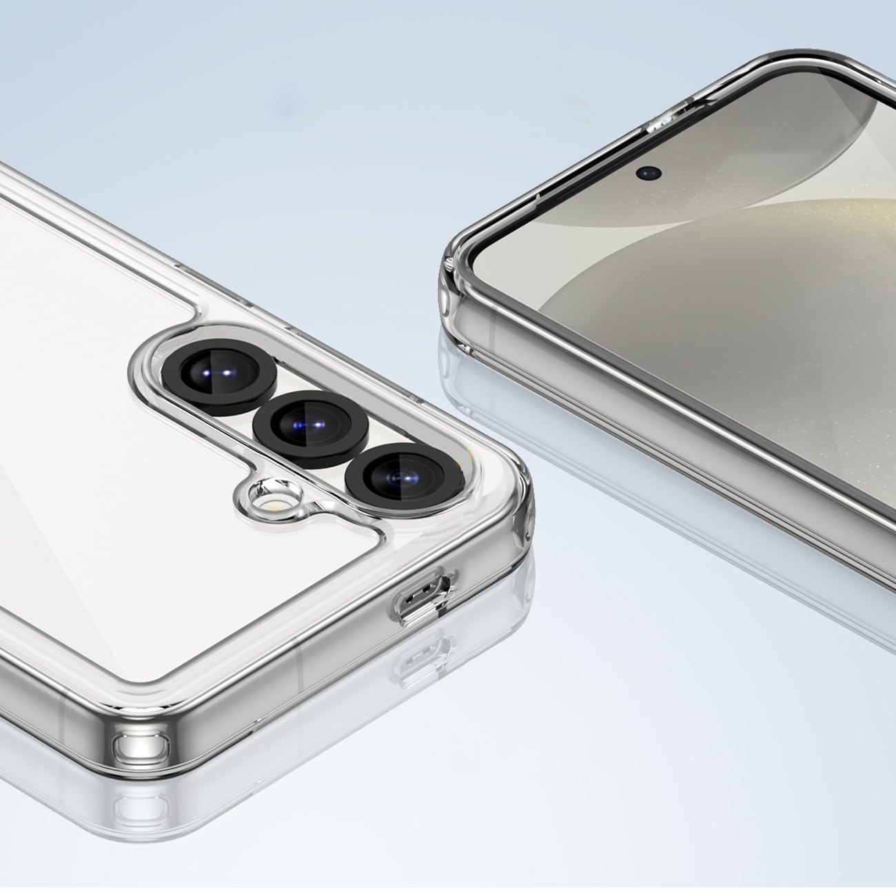 Outer Space-etui med gelramme for Realme 14 5G - gjennomsiktig