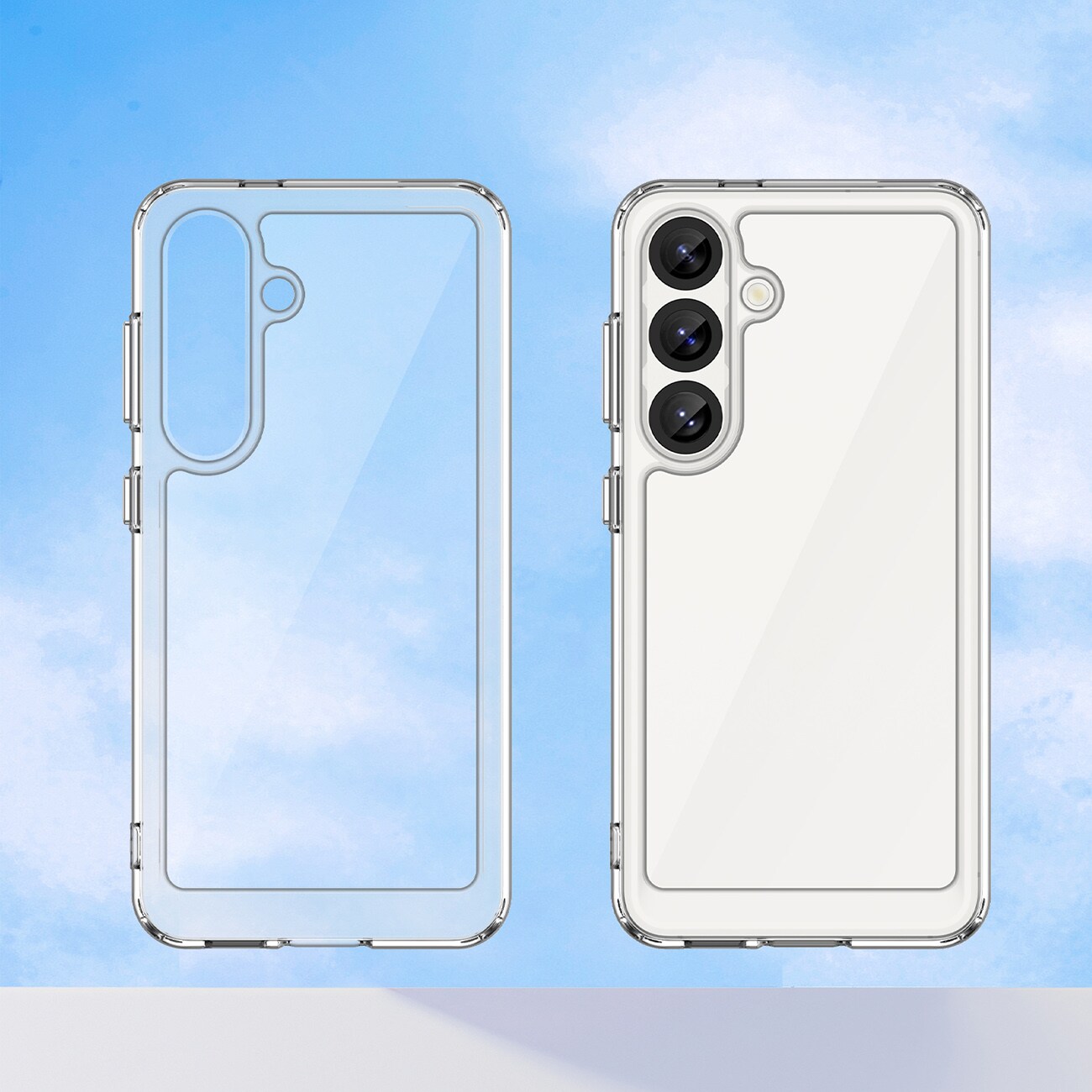Outer Space-etui med gelramme for Realme 14 5G - gjennomsiktig