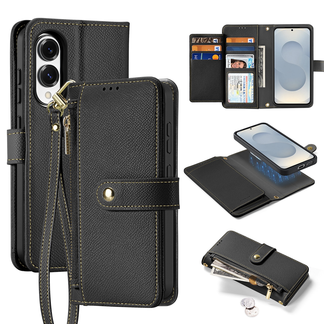 Dux Ducis Lava-etui med MagSafe for Samsung Galaxy S25 Edge - svart